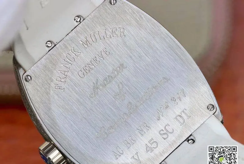 Franck Muller Vanguard V45.SC.DT.D.NBR.CD.5N.NR 1:1 Best Edition Replica Watch Swiss ETA2824 Silver Dial